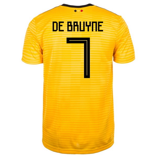 Camiseta Bélgica 2ª De Bruyne 2018 Amarillo